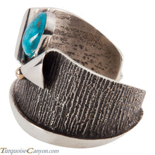 Load image into Gallery viewer, Navajo Native American Kingman Turquoise Bracelet by Aaron Anderson SKU224952