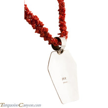 Load image into Gallery viewer, Navajo Native American Red Coral Corn Maiden Necklace by Becenti SKU225543