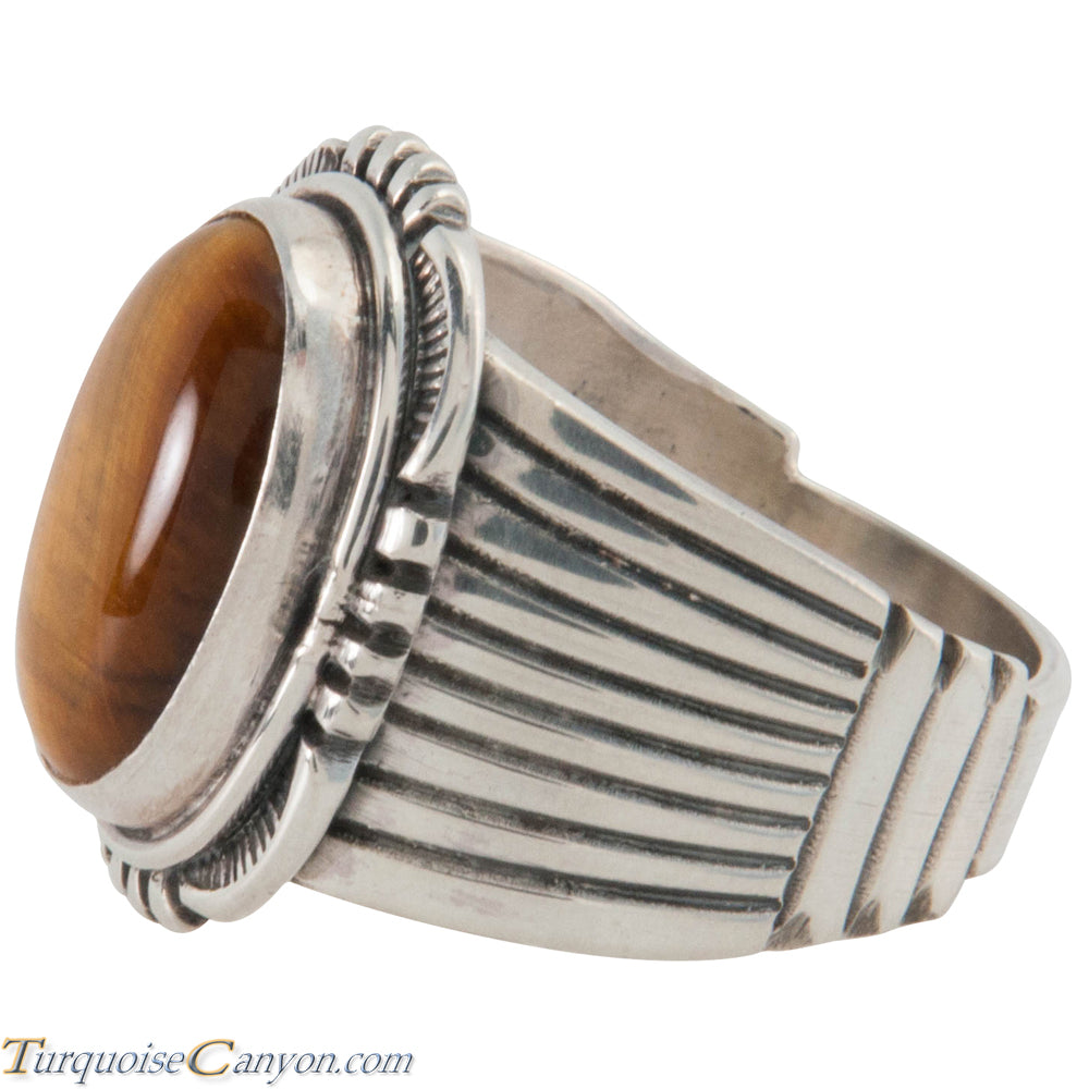 Navajo Native American Tiger Eye Ring Size 11 1/2 by Will Denetdale  SKU226597