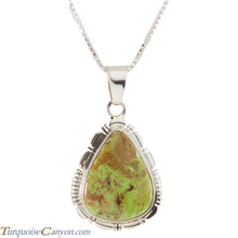 Load image into Gallery viewer, Navajo Native American Gaspeite Pendant Necklace by Robert Concho SKU226787