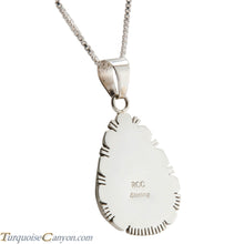 Load image into Gallery viewer, Navajo Native American Gaspeite Pendant Necklace by Robert Concho SKU226788