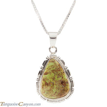 Load image into Gallery viewer, Navajo Native American Gaspeite Pendant Necklace by Robert Concho SKU226788