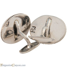 Load image into Gallery viewer, Navajo Native American Wampum Shell Cuff Links by Richard Jim SKU227505