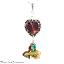 Load image into Gallery viewer, Navajo Native American Purple Shell and Charms Necklace Pendant SKU227723