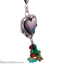 Load image into Gallery viewer, Navajo Native American Black Lip Shell and Charms Pendant Necklace SKU227726