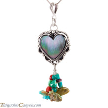 Load image into Gallery viewer, Navajo Native American Black Lip Shell and Charms Pendant Necklace SKU227726