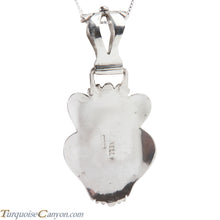 Load image into Gallery viewer, Navajo Native American Turquoise Inlay Pendant Necklace by Kelly SKU228367