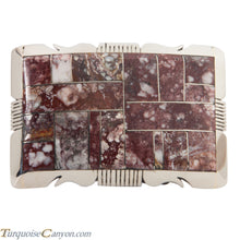 Load image into Gallery viewer, Navajo Native American Wild Horse Magnesite Belt Buckle SKU228429