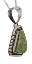 Load image into Gallery viewer, Navajo Native American Gaspeite Pendant Necklace by Eugene Belone SKU228641