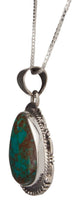Load image into Gallery viewer, Navajo Native American Kings Manassa Turquoise Pendant Necklace SKU229509