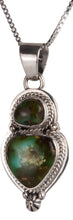 Load image into Gallery viewer, Navajo Native American Royston Turquoise Pendant Necklace SKU229543