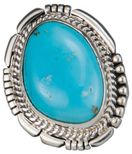 Load image into Gallery viewer, Navajo Native American Castle Dome Turquoise Ring Size 7 1/4 SKU229586