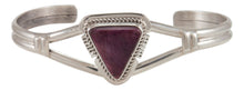 Load image into Gallery viewer, Navajo Native American Purple Spiny Shell Bracelet by Larson Lee SKU229687