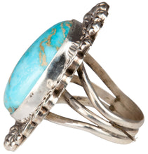 Load image into Gallery viewer, Navajo Native American Blue Ridge Turquoise Ring Size 8 3/4 SKU229860