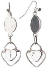 Load image into Gallery viewer, Navajo Native American Turquoise and Coral Earrings by Richard Jim SKU229923