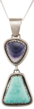 Load image into Gallery viewer, Navajo Native American Carico Lake and Wampum Shell Pendant Necklace SKU230010