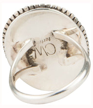 Load image into Gallery viewer, Navajo Native American Sunstone Ring Size 7 1/4 by Cooper Willie SKU230371