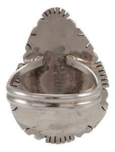 Navajo Native American Larimar Ring Size 8 1/2 by Scott Skeets SKU230902