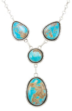 Load image into Gallery viewer, Navajo Native American Kingman Turquoise Necklace by Elouise Kee SKU230991