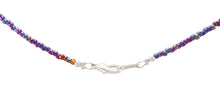 Load image into Gallery viewer, Navajo Native American Seed Bead and Amethyst Teepee Necklace by Charlotte Begay SKU231173