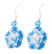 Load image into Gallery viewer, Navajo Native American Crystal and Seed Bead Earrings by Charlotte Begay SKU231179