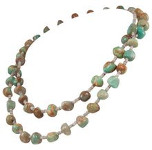 Load image into Gallery viewer, Santo Domingo Kewa Pueblo Royston Turquoise and Pen Shell Heishi Nugget Necklace by Betty Rodriquez SKU231206