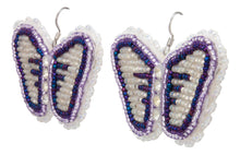 Load image into Gallery viewer, Navajo Native American Butterfly Seed Bead Earrings by JT Willie SKU231350