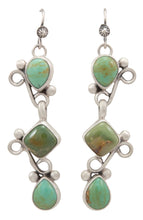 Load image into Gallery viewer, Navajo Native American Kingman Turquoise Earrings by Jimmy Secatero SKU231549