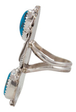 Load image into Gallery viewer, Navajo Native American Kingman Turquoise Ring Size 8 1/2 by Kenneth Jones SKU231685