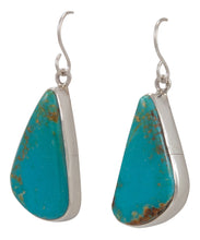 Load image into Gallery viewer, Navajo Native American Kingman Turquoise Earrings by Sam Harrold SKU231716