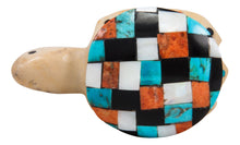 Load image into Gallery viewer, Zuni Native American Fishrock and Turquoise Turtle Fetish by Cheryl Beyuka SKU231764