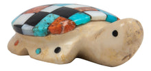 Load image into Gallery viewer, Zuni Native American Fishrock and Turquoise Turtle Fetish by Cheryl Beyuka SKU231764