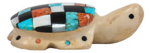 Load image into Gallery viewer, Zuni Native American Fishrock and Turquoise Turtle Fetish by Cheryl Beyuka SKU231764