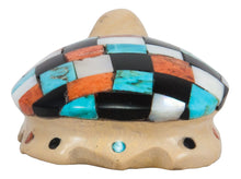 Load image into Gallery viewer, Zuni Native American Fishrock and Turquoise Turtle Fetish by Cheryl Beyuka SKU231764