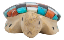 Load image into Gallery viewer, Zuni Native American Fishrock and Turquoise Turtle Fetish by Cheryl Beyuka SKU231764