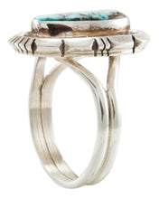Load image into Gallery viewer, Navajo Native American Kingman Turquoise Ring Size 8 3/4 by Robert Concho SKU231935