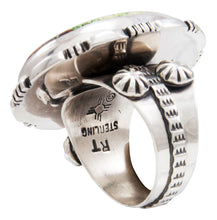 Load image into Gallery viewer, Navajo Native American Gaspeite Ring Size 10 1/2 by Roy Tom SKU232098