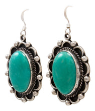 Load image into Gallery viewer, Navajo Native American Kingman Turquoise Earrings by Delbert Delgarito SKU232163
