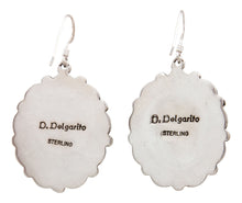Load image into Gallery viewer, Navajo Native American Kingman Turquoise Earrings by Delbert Delgarito SKU232163