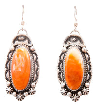 Load image into Gallery viewer, Navajo Native American Spiny Oyster Shell Earrings by Delbert Delgarito SKU232329
