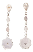 Load image into Gallery viewer, Navajo Native American Onyx Shell and Hematite Earrings by Lorenzo James SKU232399