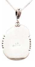 Load image into Gallery viewer, Navajo Native American Kingman Turquoise Pendant Necklace by Platero SKU232485