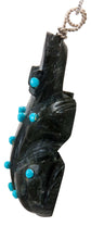 Load image into Gallery viewer, Zuni Native American Serpentine Frog Fetish Pendant Necklace by Lawaka SKU232913