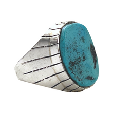 Load image into Gallery viewer, Navajo Native American Kingman Turquoise Ring Size 11 3/4 by Ray Jack SKU231864