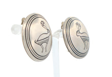 Load image into Gallery viewer, S Western Style Jack Rabbit Sterling Silver Clip Earrings Non Native SKU224122