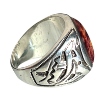 Load image into Gallery viewer, Navajo Native American Spiny Oyster Shell Ring Size 9 3/4  SKU231161