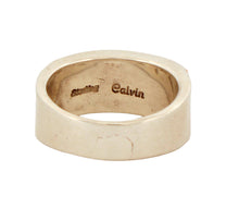 Load image into Gallery viewer, Navajo Native American Orange Shell and Created Opal Ring Size 12 1/4 by Calvin Begay SKU231405