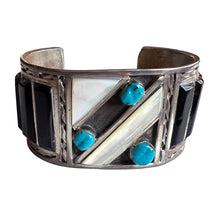 Load image into Gallery viewer, Zuni Native American Turquoise Dead Pawn Bracelet SKU233088