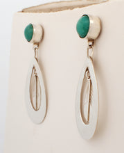 Load image into Gallery viewer, Navajo Native American Kingman Turquoise Earrings by Jerry Cowboy SKU233089