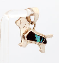 Load image into Gallery viewer, Zuni Inlay Spaniel Dog Pendant by Eugene Chee SKU233092